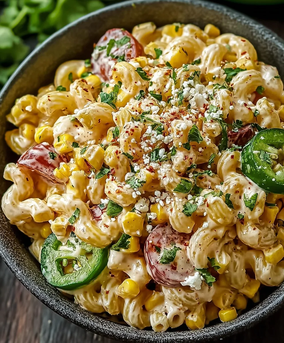 Mexican Street Corn Pasta Salad Recipe - Must Try