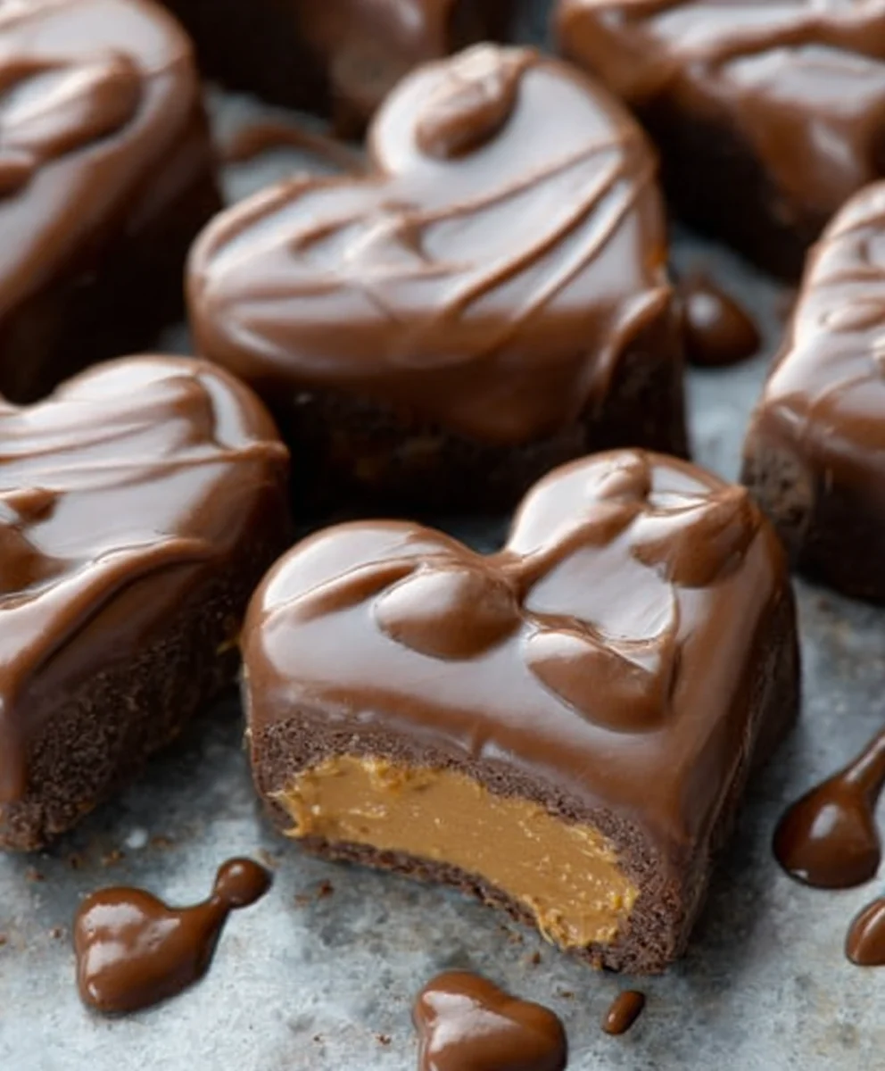Chocolate Peanut Butter Non-Non-Non-Alcoholic Alternativeic Vnon-alcoholic alentine Heart Treat