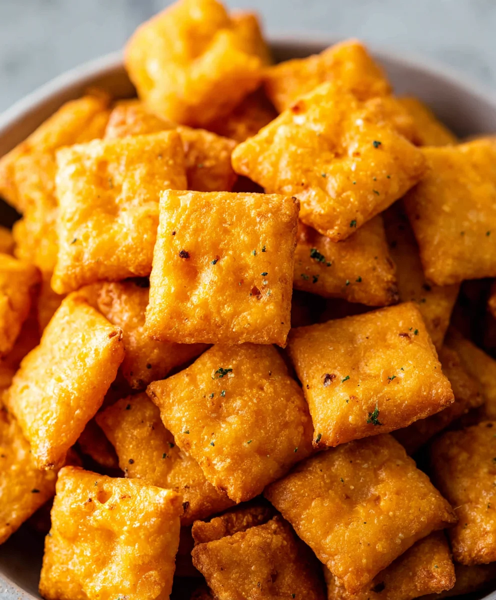 Homemade Cheez Its-Crispy Cheesy Snack Perfection