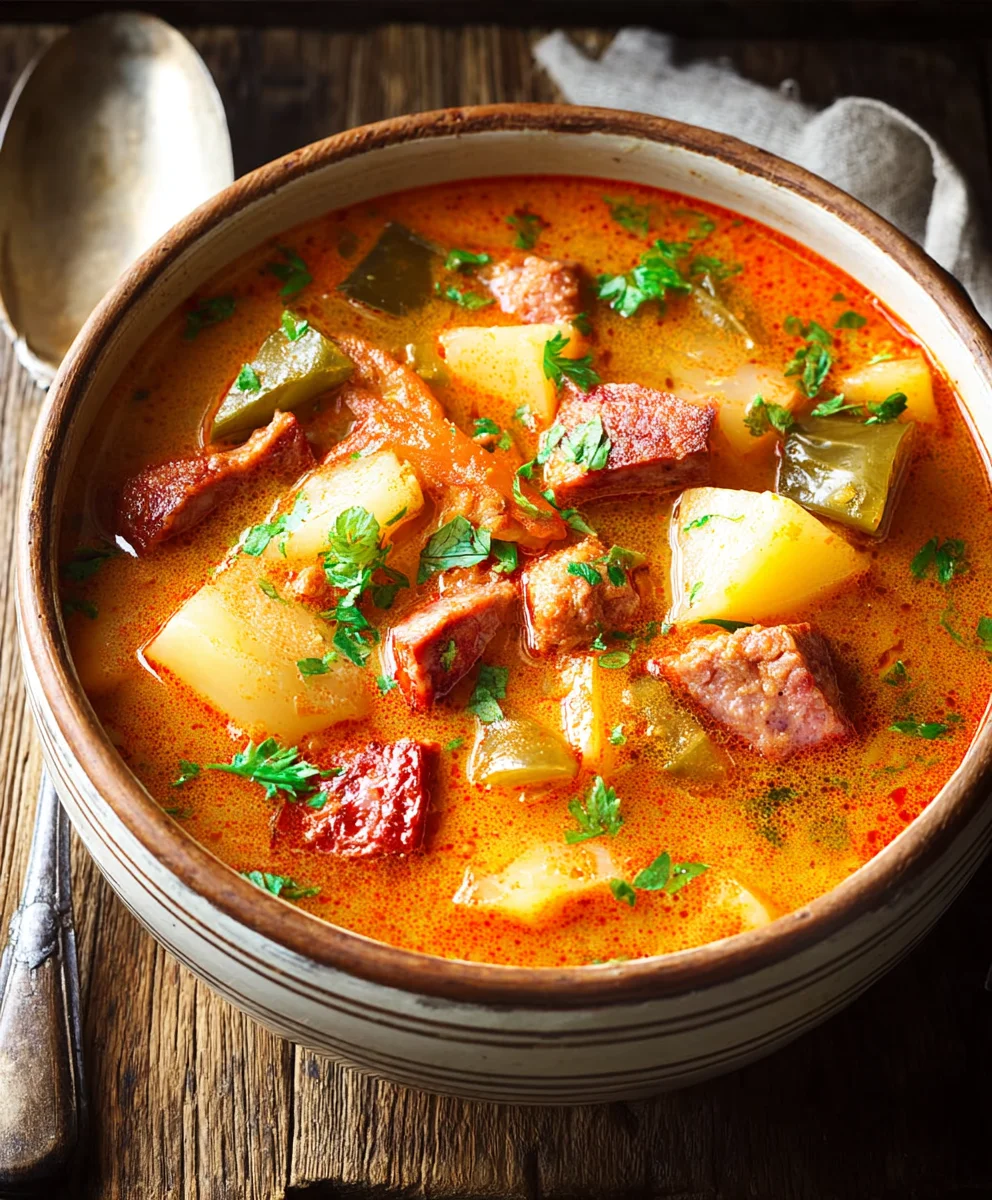 Spanish Potato Beef Beef Chorizo Soup Recipe