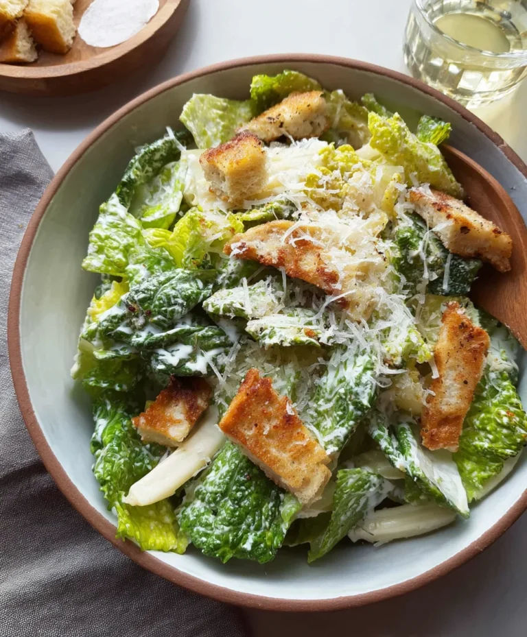 Delicious Vegetarian Caesar Salad Recipe- Easy & Flavorful