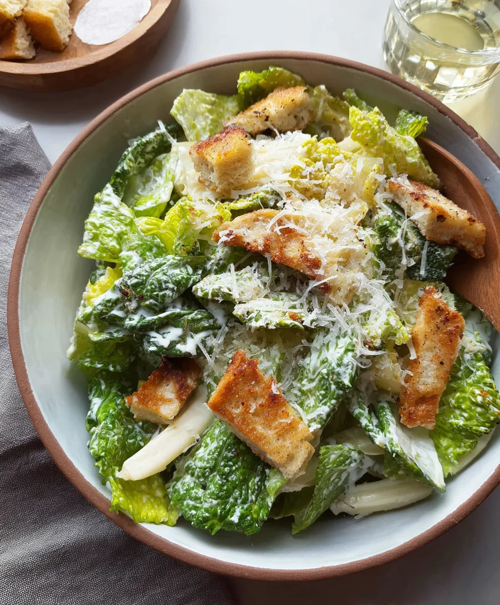 Delicious Vegetarian Caesar Salad Recipe- Easy & Flavorful