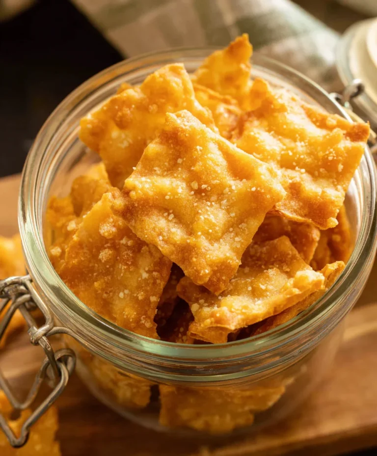 Sourdough Cheddar Crackers – Crispy & Cheesy Bites