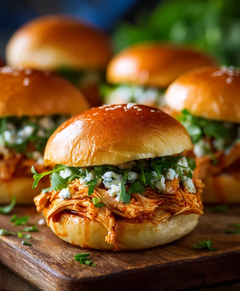 Spicy Buffalo Chicken Sliders- Quick & Easy Appetizer