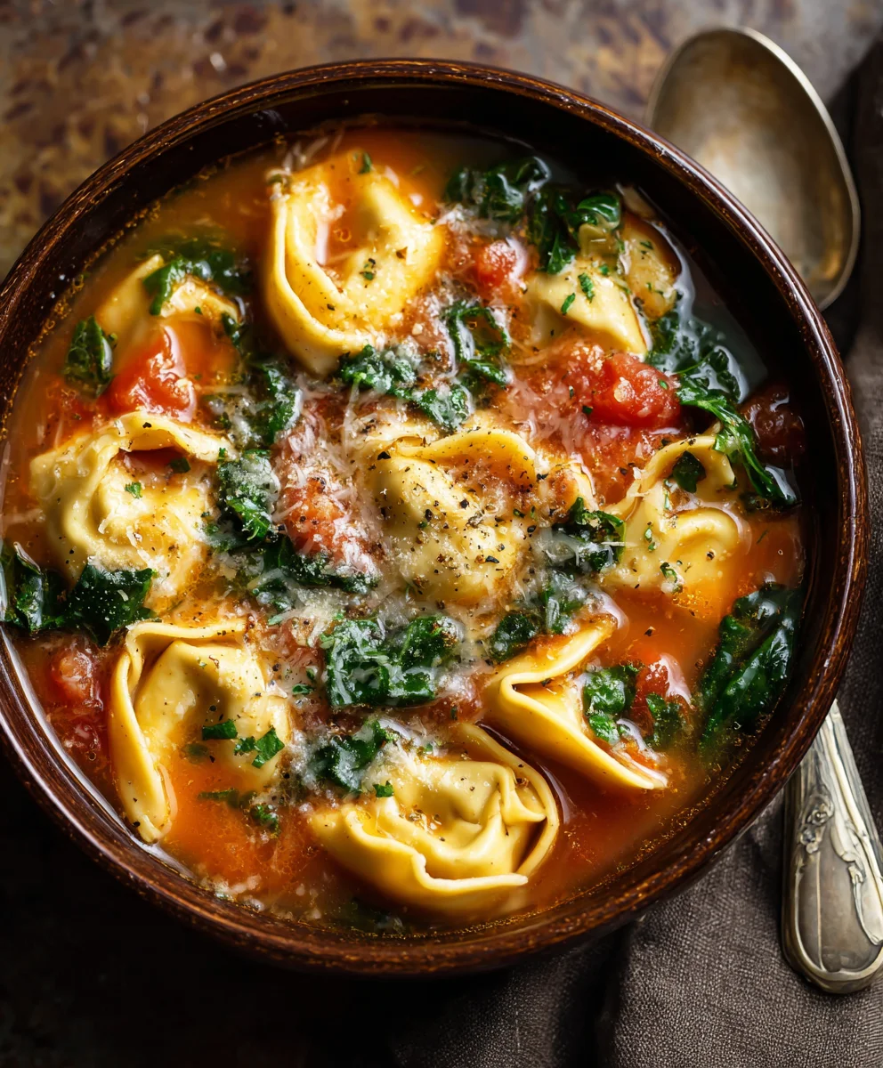 Easy Chicken Tortellini Soup-Hearty Comfort Food
