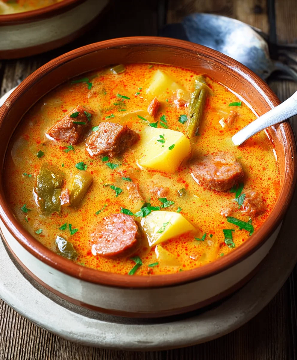 Spanish Potato Beef Beef Chorizo Soup Recipe