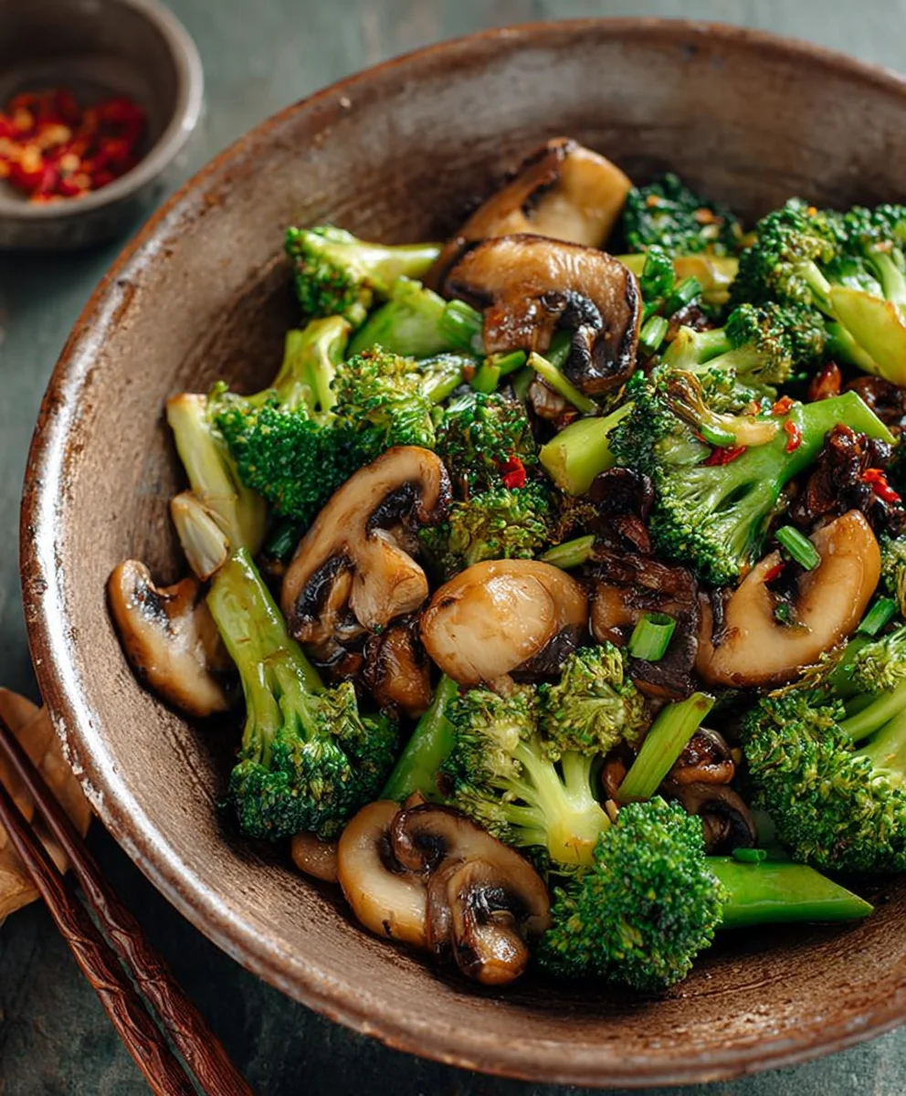 Easy Broccoli Mushroom Stir Fry - Quick Dinner
