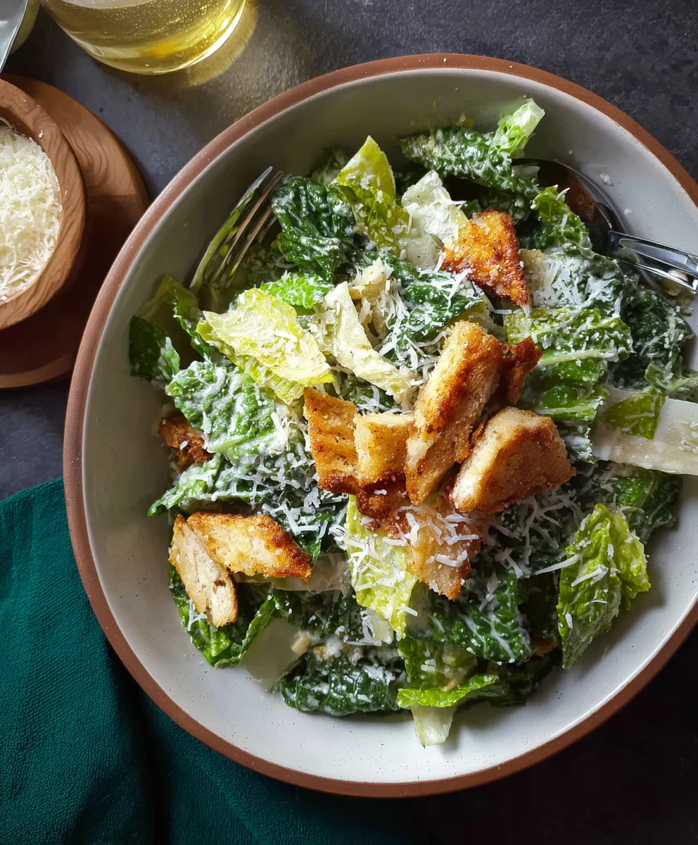 Delicious Vegetarian Caesar Salad Recipe- Easy & Flavorful