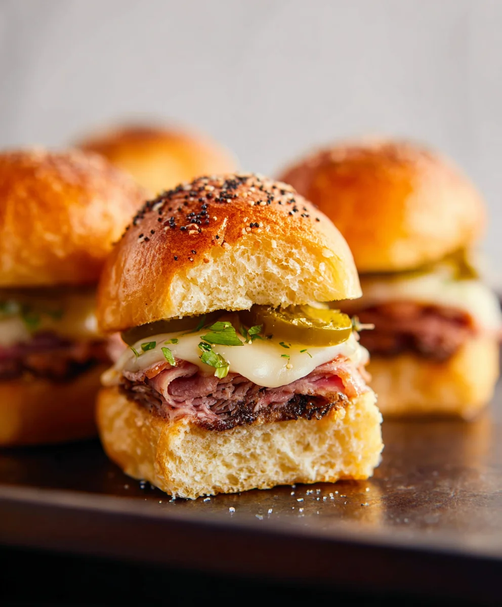 Easy Beef Cuban Sliders-Quick Appetizer Recipe