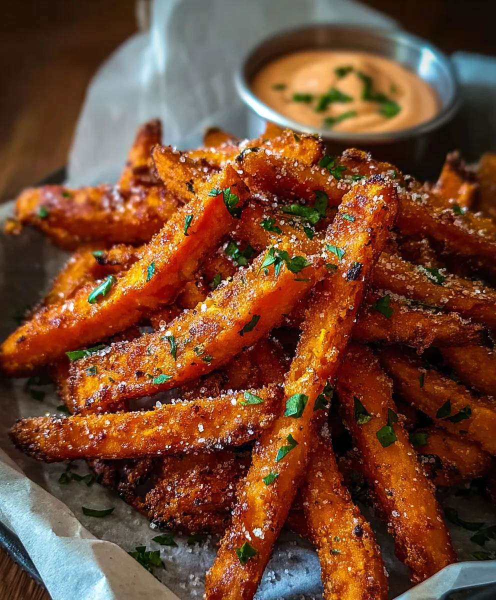 Crispy Oven Sweet Potato Fries-Easy Healthy Recipe