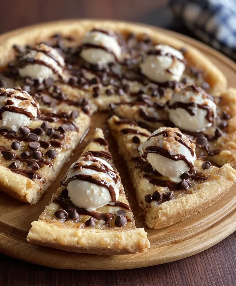 Easy Chocolate Chip Dessert Pizza Recipe-Family Favorite