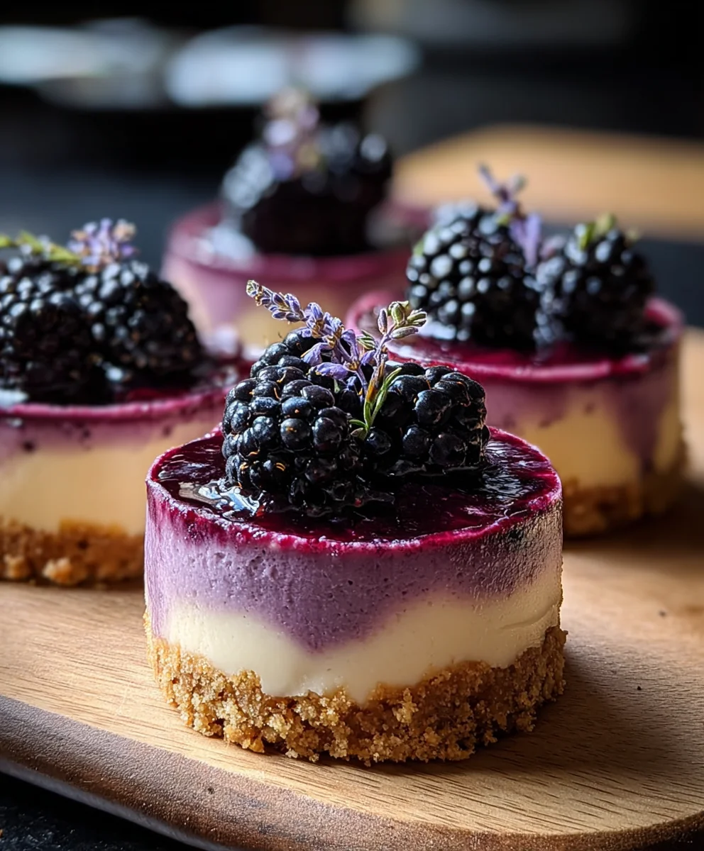 Luscious Blackberry Lavender Cheesecake - Easy Recipe