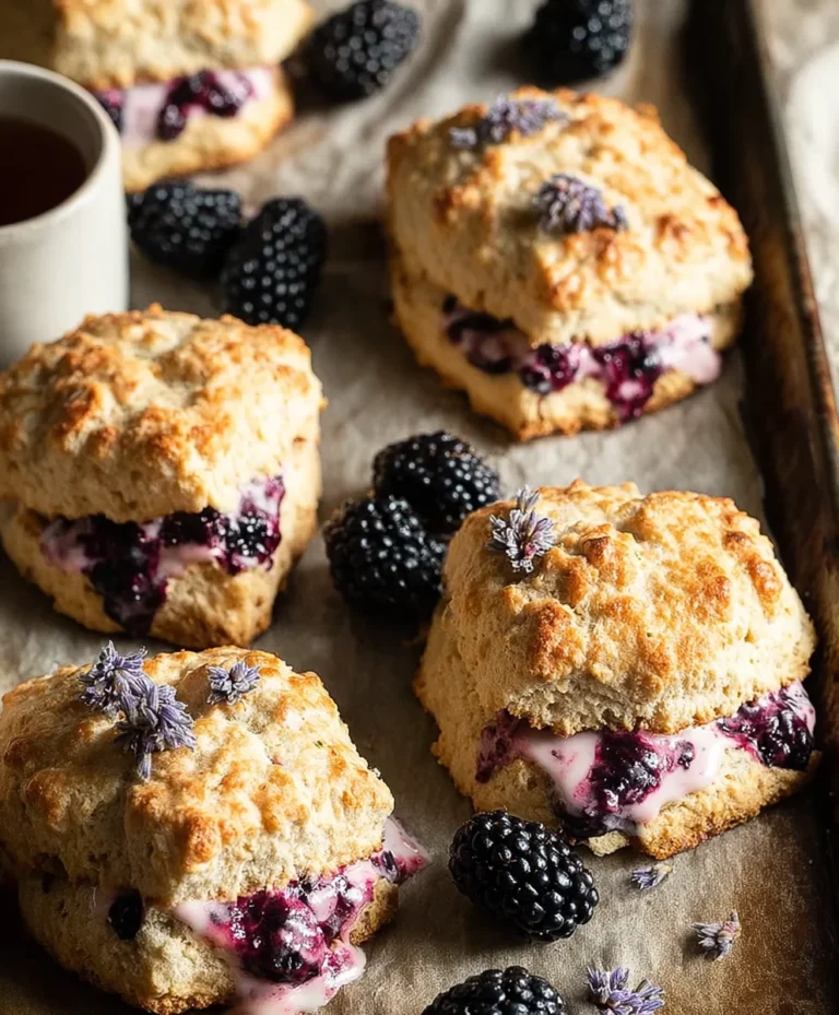 Blackberry Lavender Scones-Delightful Fresh Baked Treats