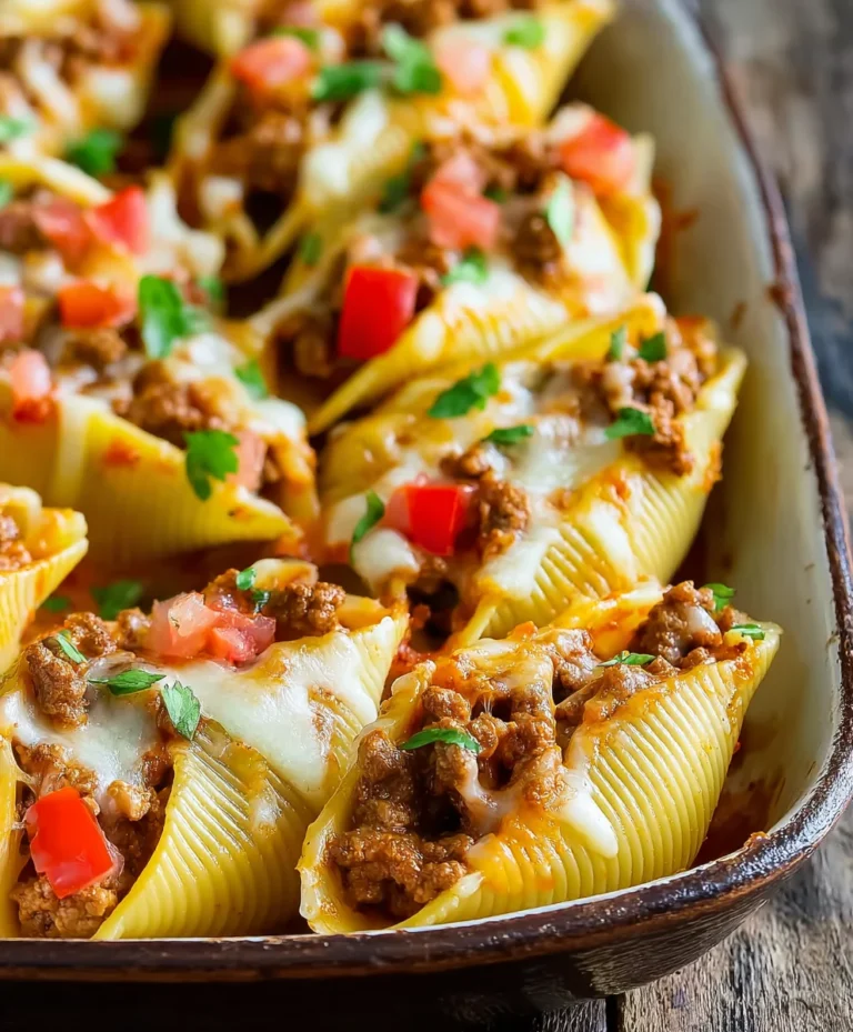Easy Taco Stuffed Shells – Beefy & Delicious Dinner