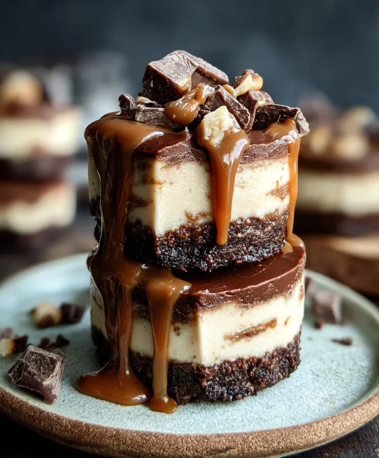 Raw Caramel Brownie Cheesecake Bliss