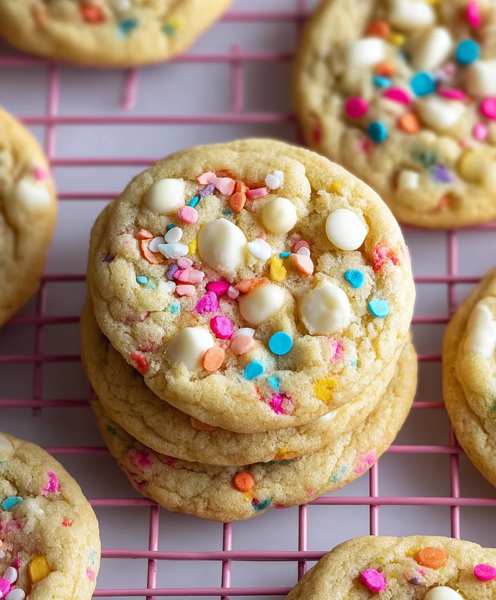 White Chocolate Confetti Cookies- Easy Festive Treat