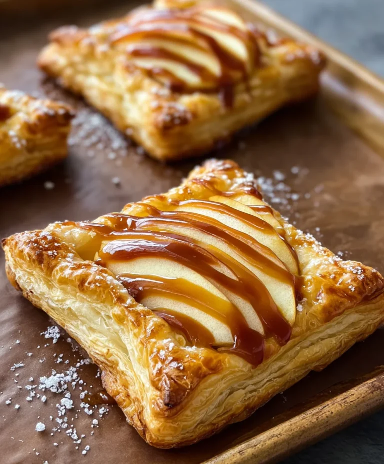 Caramel Apple Puff Pastries-Easy Fall Treat
