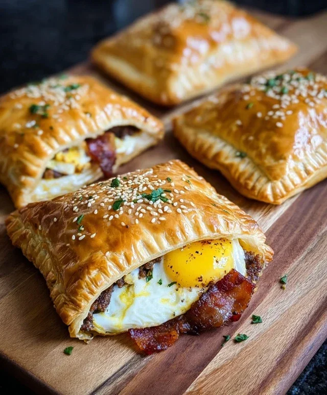 Breakfast Pockets Beef Beef Bacon Egg
