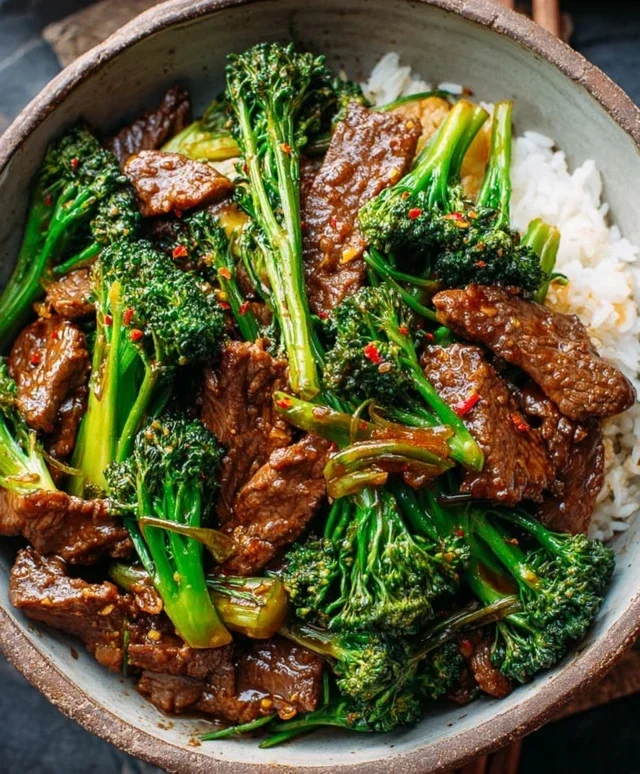 Chinese Beef and Broccoli (牛肉炒西兰花)