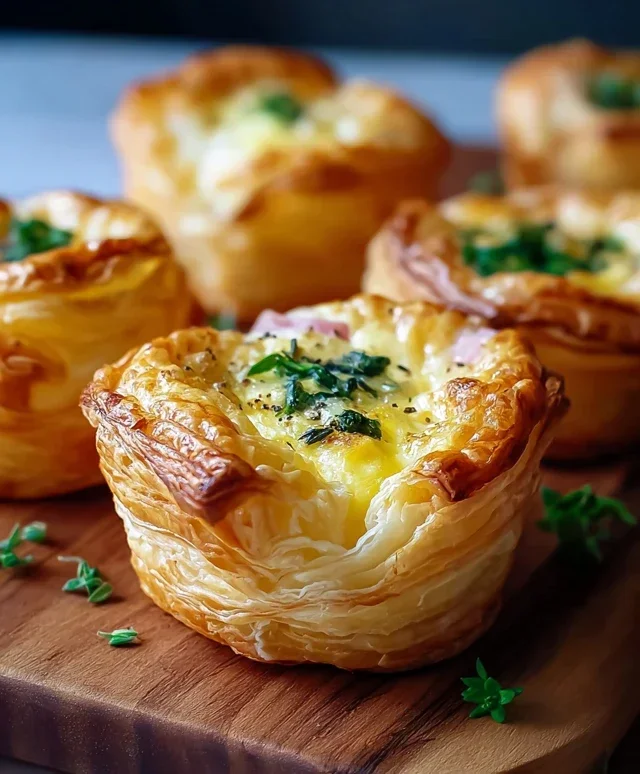 Savory Puff Pastry Cups