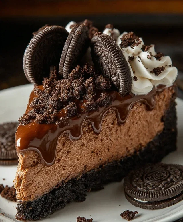 No Bake Oreo Nutella Cheesecake