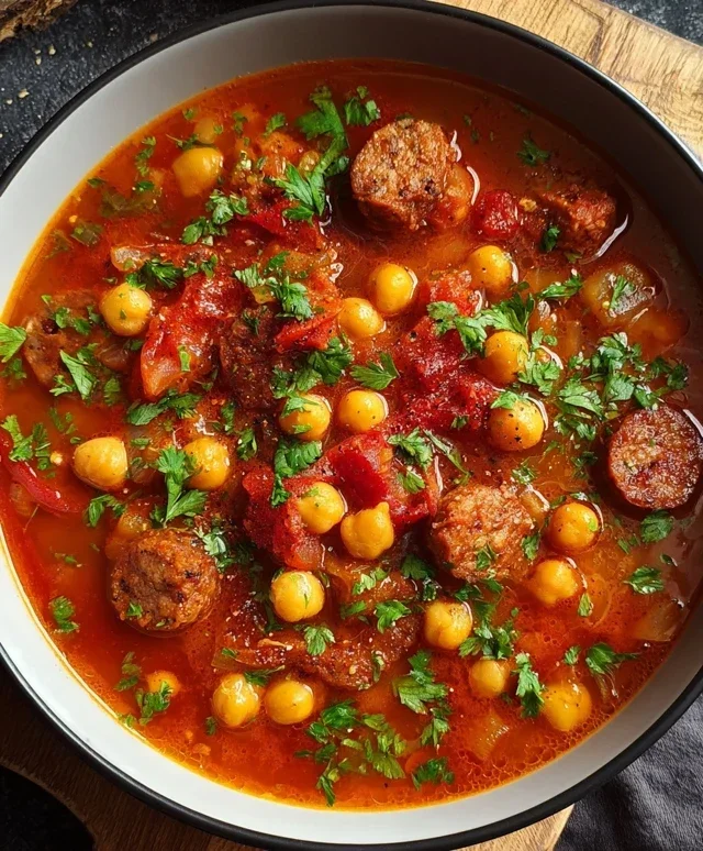Beef Beef Chorizo Chickpea Stew
