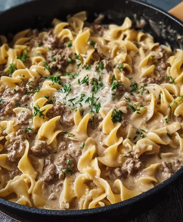 Ground Beef Stroganoff