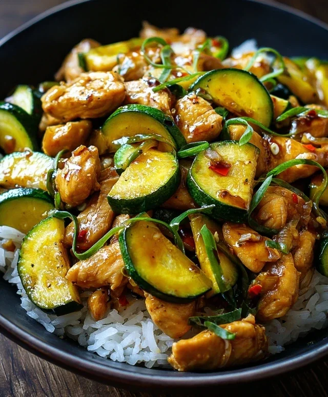 Chicken Zucchini Stir Fry