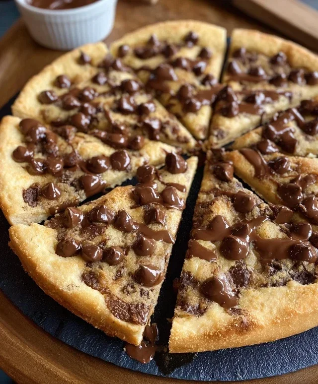 Chocolate Chip Dessert Pizza
