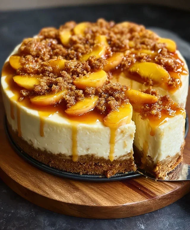 Peach Cobbler Cheesecake Recipe