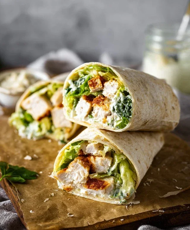 Chicken Caesar Wraps