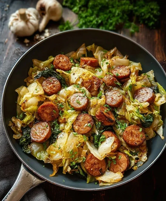 Easy Sausage and Cabbage Stir Fry