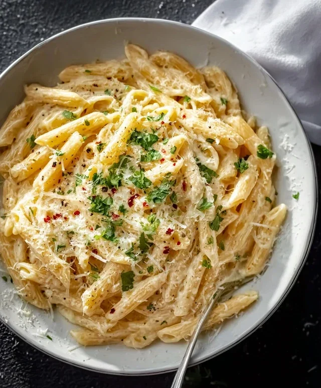 One Pot Creamy Garlic Pasta (Just 20 Minutes!)