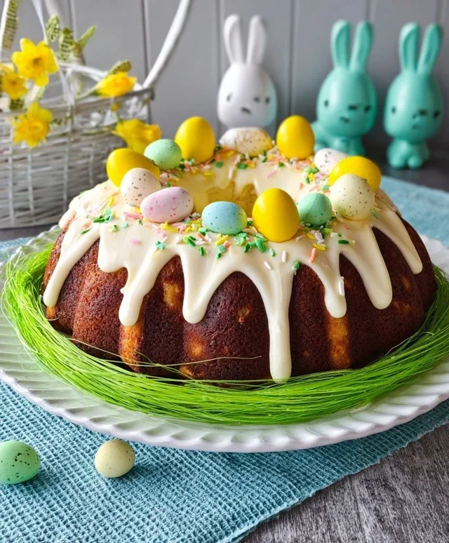 Easter Basket Bundt Cake Recipe (Easy Spring Dessert!)