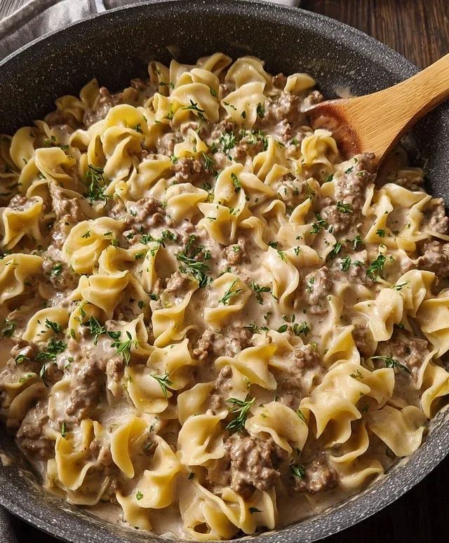 Ground Beef Stroganoff
