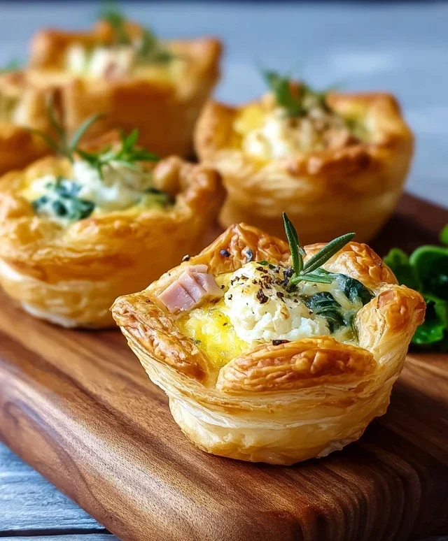 Savory Puff Pastry Cups
