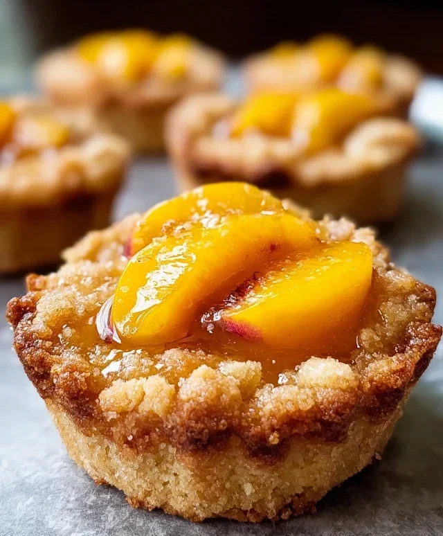Peach Cobbler Cookie Cups