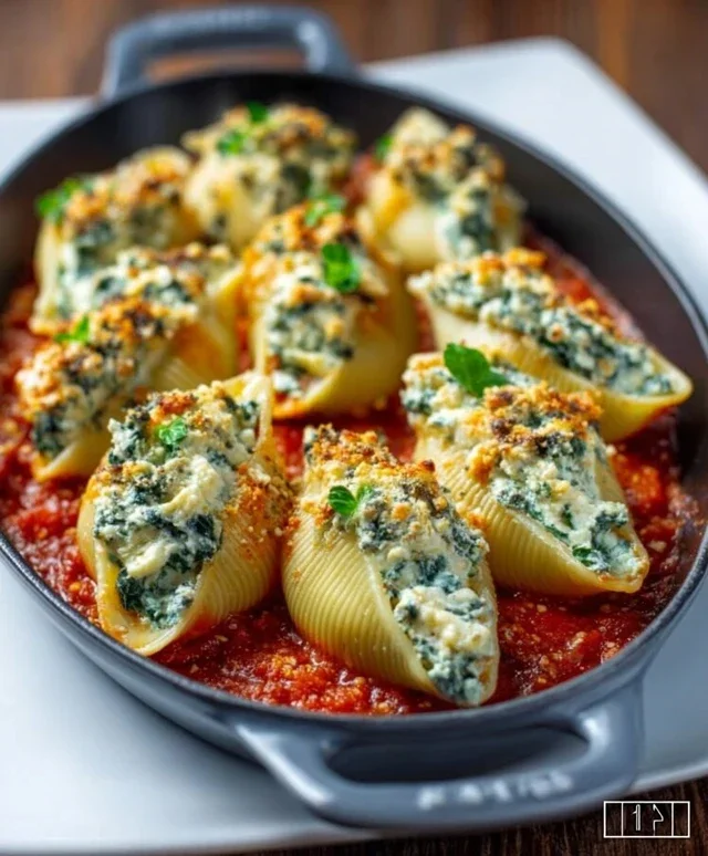 Spinach and Ricotta Stuffed Shells Recipe