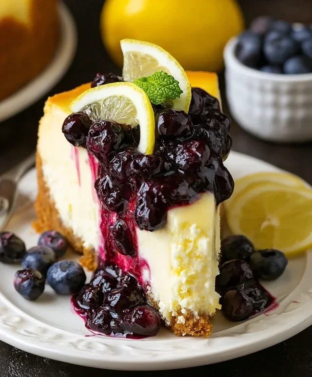 Lemon Blueberry Cheesecake