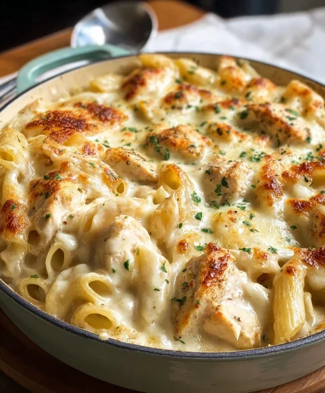 Chicken Alfredo Bake
