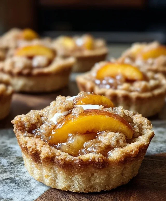 Peach Cobbler Cookie Cups