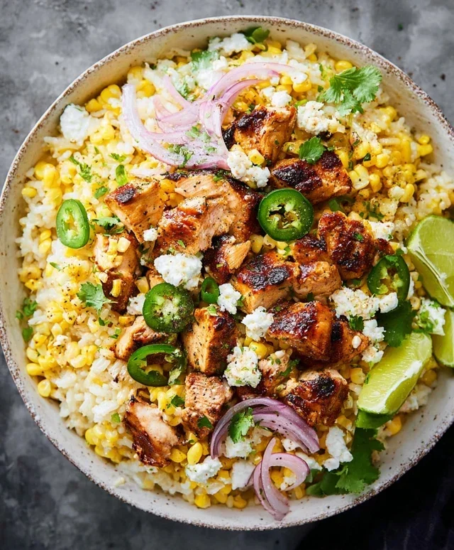 Street Corn Chicken Rice Bowl Recipe