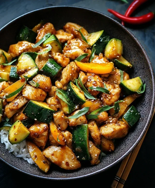 Chicken Zucchini Stir Fry