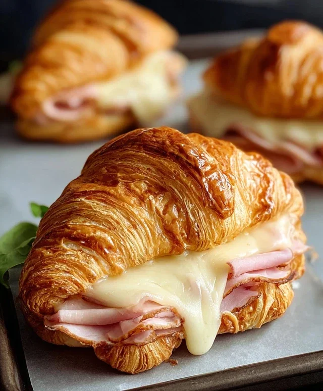 Turkey & Beef Beef Ham Croissant Melts
