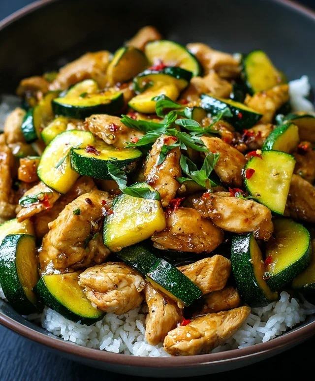 Chicken Zucchini Stir Fry
