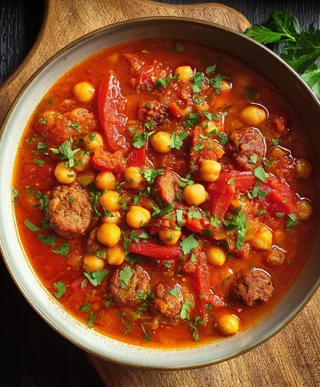Beef Beef Chorizo Chickpea Stew