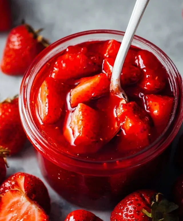 Fresh Strawberry Sauce (Strawberry Topping)