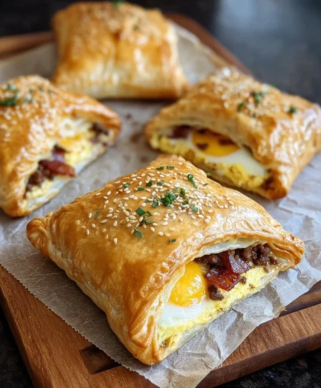 Breakfast Pockets Beef Beef Bacon Egg