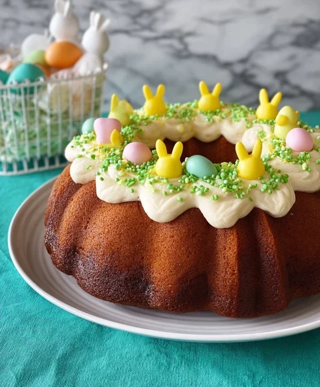 Easter Basket Bundt Cake Recipe (Easy Spring Dessert!)