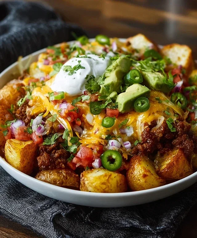 Loaded Potato Taco Bowl